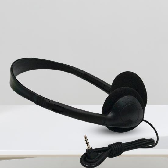 857 Wired Headset Noise Reduction Comfortable Wearing ABS 3.5mm Clear Stereo Portable Gaming Headphone for Gamer