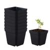 Pots For Seedlings 50pcs Square Reusable Seedling Cups Starter Pots Seedling Pots With Drainage Holes Gardening Kit Nursery Pot