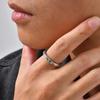 Vnox Wikinger Runen Mobius Ring für Männer Frauen, 4 mm Breite Edelstahl Verdrehter Fingerring, Retro Endlose Liebe Jahrestag Geschenk