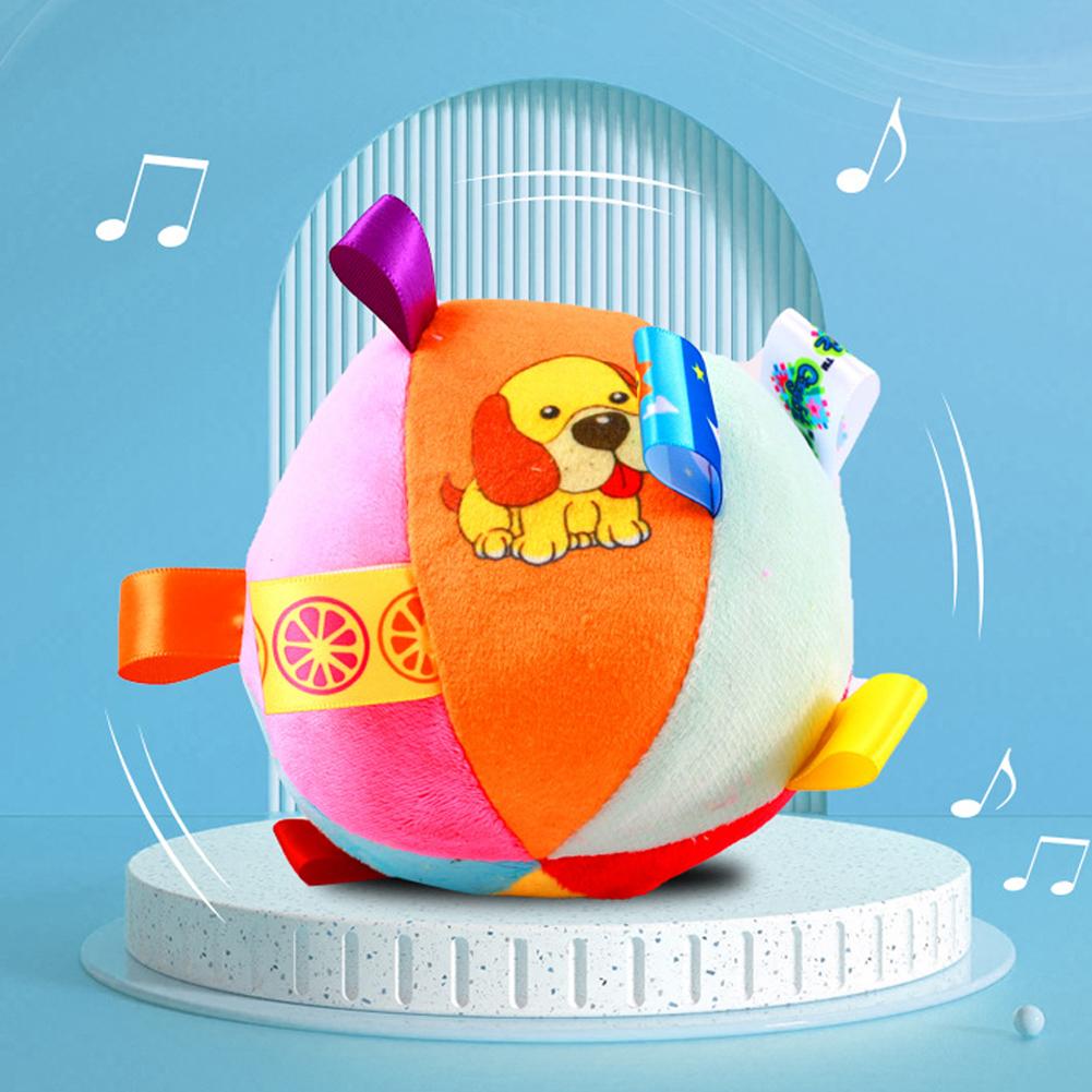 Interactive Ball Dog Toy for Aggressive Chewers Training Decompress Bite Resistant Plush Handle Dog Toys with Bells Pet Supplies