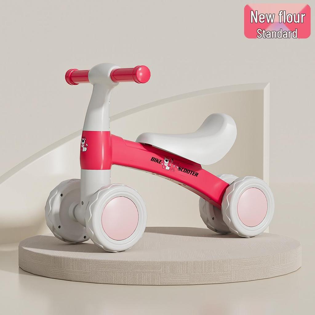 4-Wheel Pedal-Free Balance Bike for Toddlers (1-3 Years) - Baby Gliding Strider