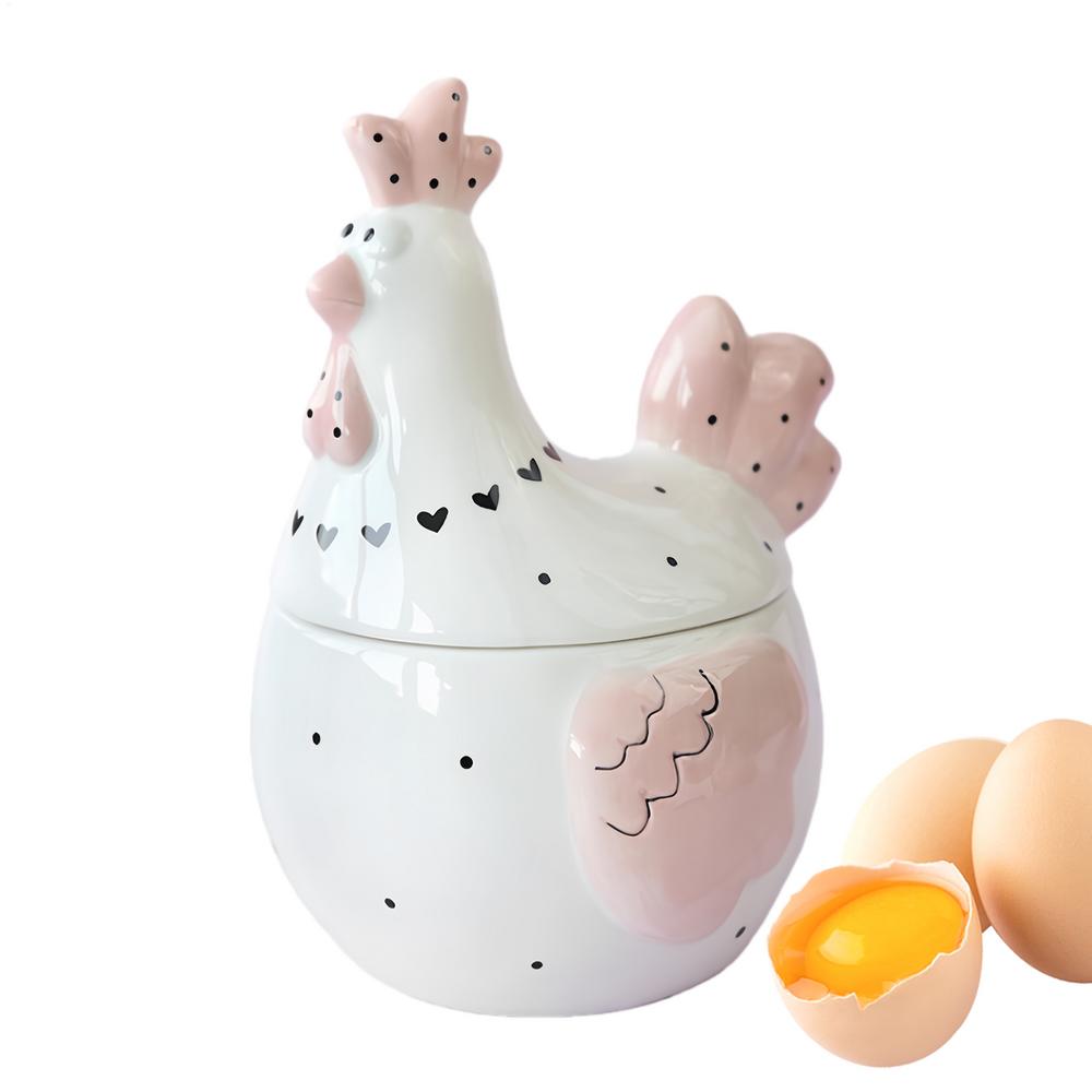 

Ceramic Cookie Jar Chicken Box With Lid Ceramic Coffee Container For Eggs Candy Jewelry Snack Kitchen Counter Bookshelf Living