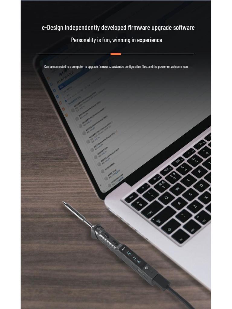 TS101 Starry Blue High-Power Smart Electric Soldering Iron - Portable One-Key Heat-Up Soldering Pen by Miniware