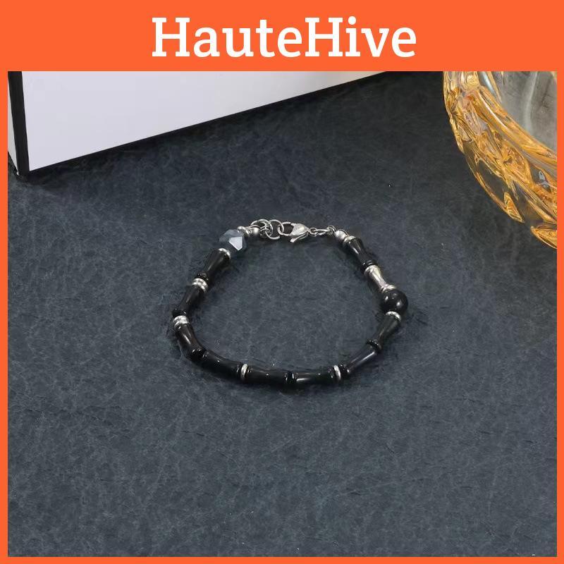 Design Unique Fashion Bracelet For Travel Souvenirs Elegant Black Style Bamboo