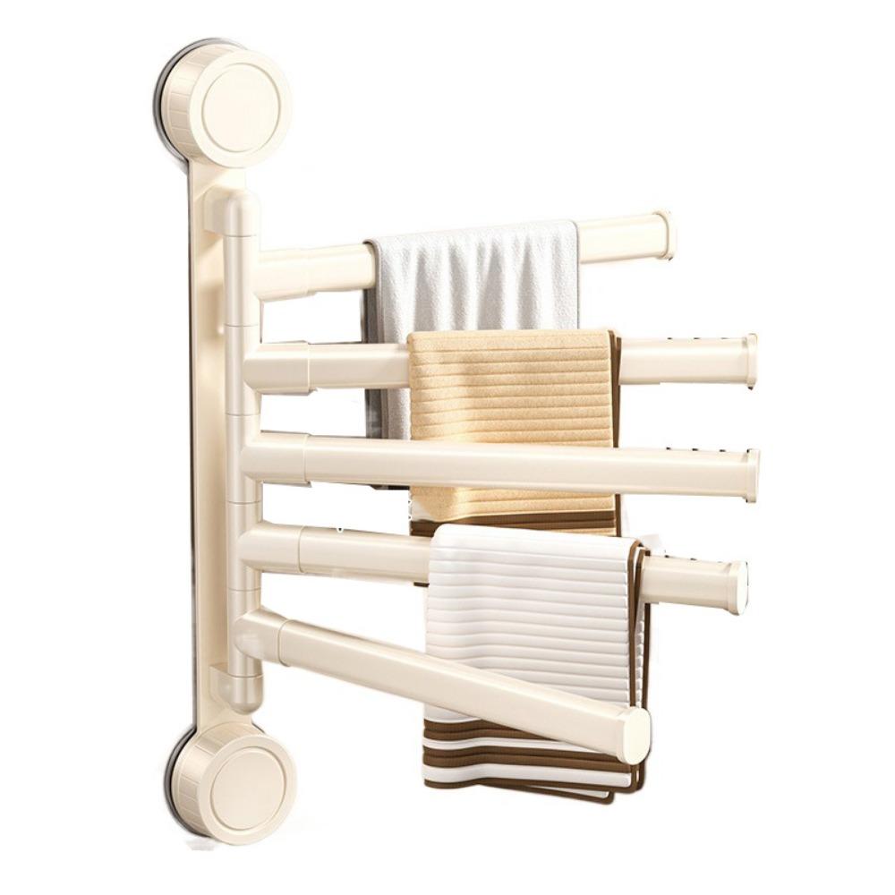 Rotating Swivel Towel Bar Multi-bar Bathroom Towel Rod Rust-proof Hanging Towel Holder  Living Room