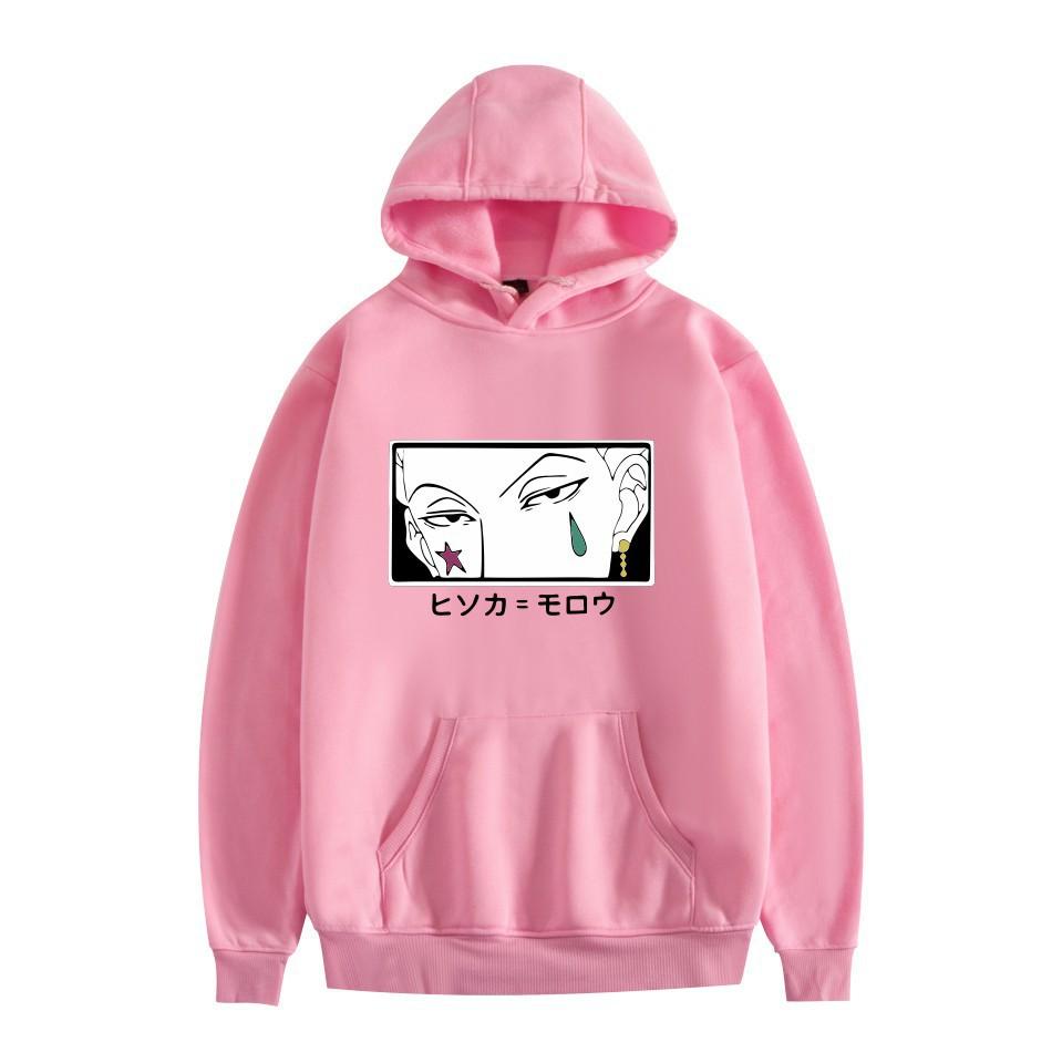 Anime Letter Print Hooded Autumn And Winter Sweater