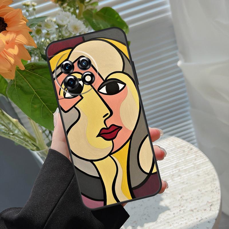 Abstract Portrait Art Painting Case For OnePlus Nord 5 CE 2 3 4 Lite N20 N30 OnePlus 13T 13R 15 13 12 11 10 10T 8T 15R Cover