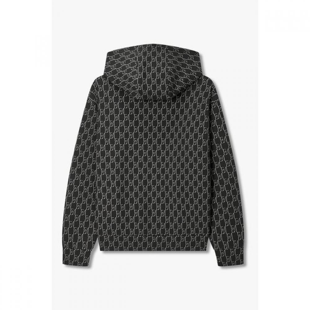 Emporio Armani Men S All Over Logo PaTTern Hoodie T ShirT A516326013