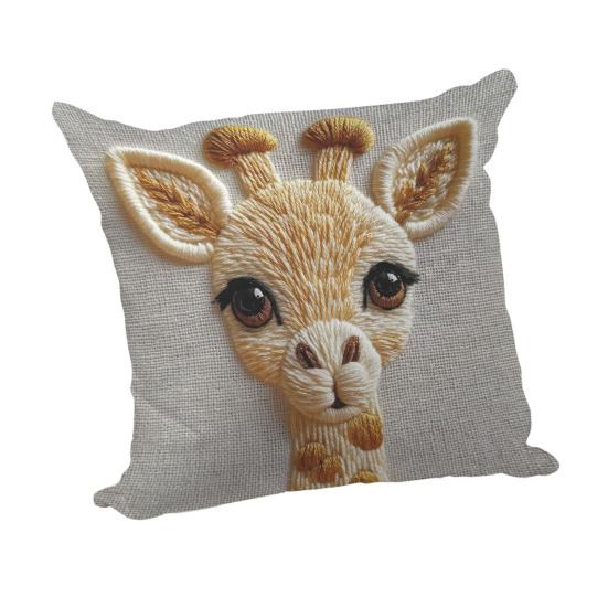 3D Tier Kissenbezug Imitationsstickerei Kissenbezug Hund Alpaka mit Reißverschluss Überwurf-Kissenbezug für Zuhause Bauernhaus Couch Sofa Bett