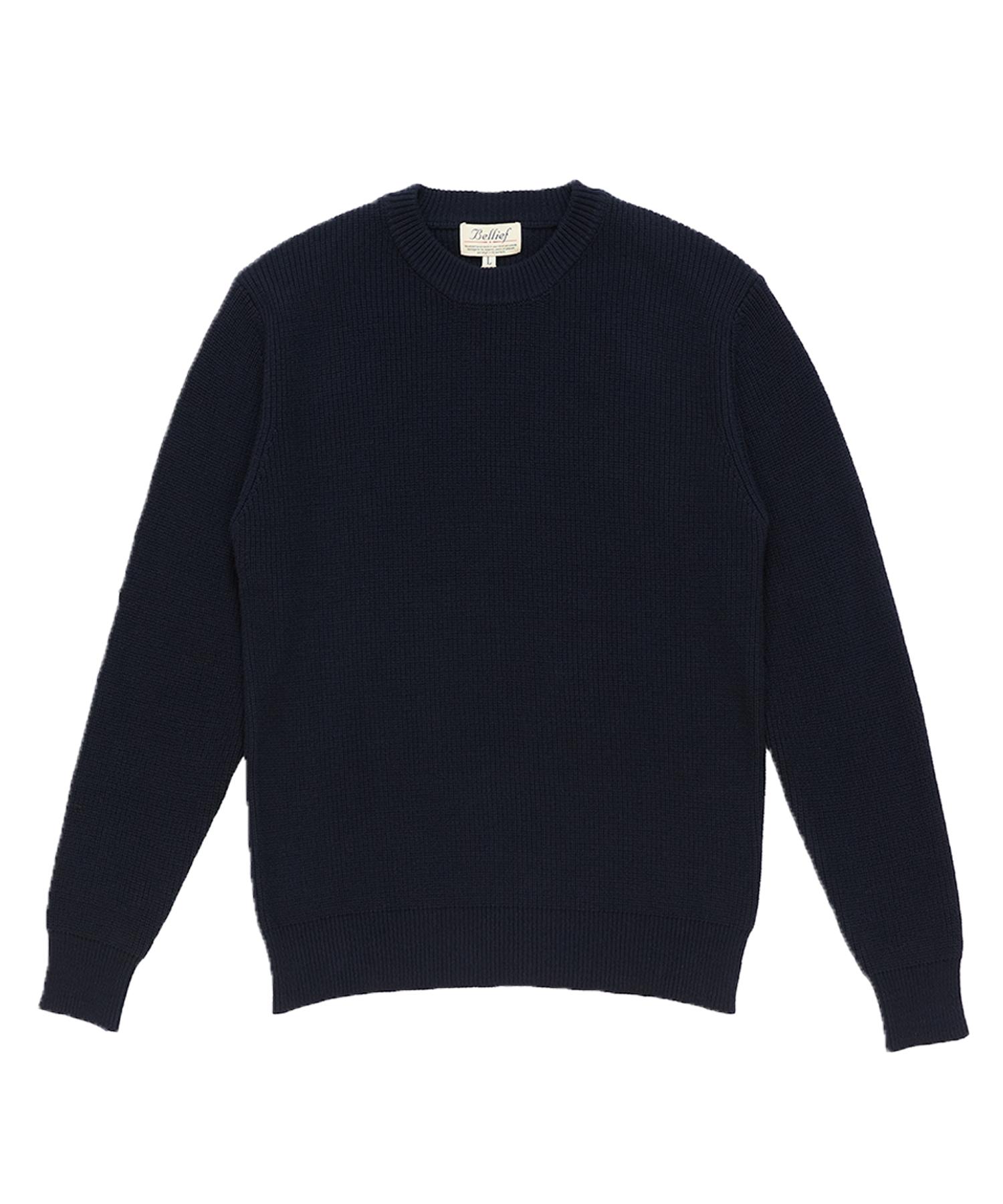 Belief Essential Crewneck Jumper (Navy) Navy/M