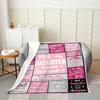 A Soft Fleece Blanket with Creative Text And Patterns, Perfect As a Gift for a Daughter