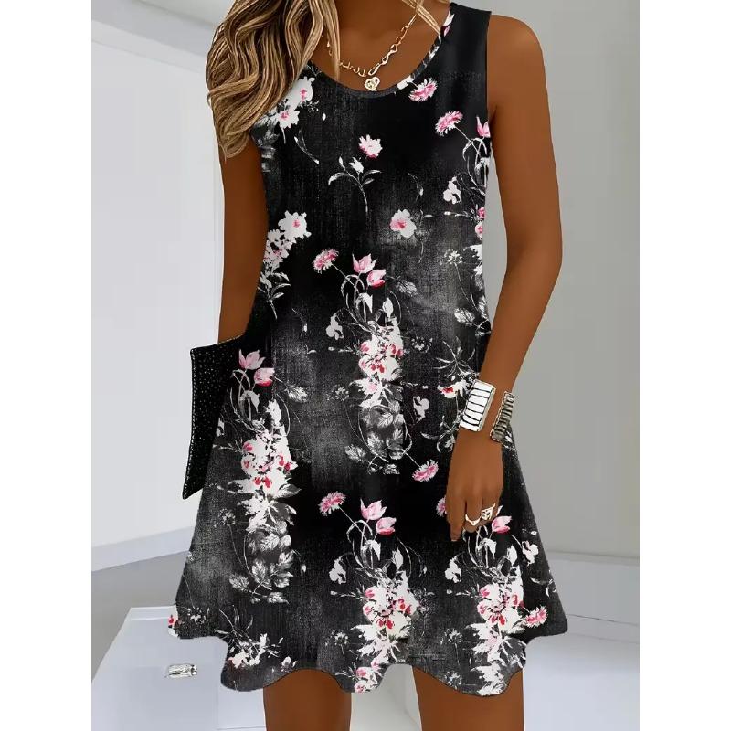 Sleeveless Dress Women s Dress Leopard Print Summer Casual Wear Women s Tank Top Dress S