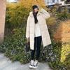 Herbst und Winter Damen verdickte Kapuzenjacke lose mittellange winddichte warme Jacke