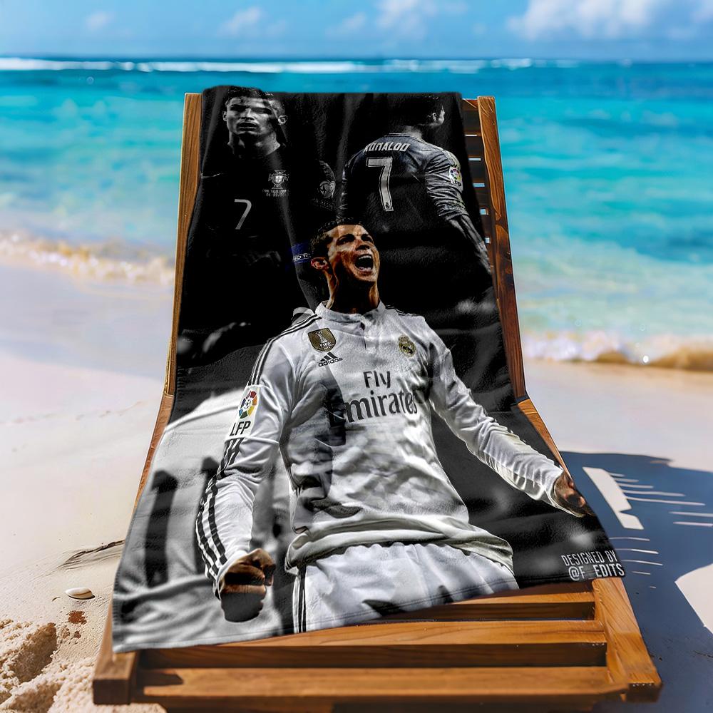 Cristiano Ronaldo Beach Towel High Absorbency Quickdry Comfortable Lightweight Perfect For Traveling Yoga Camping And Swimming