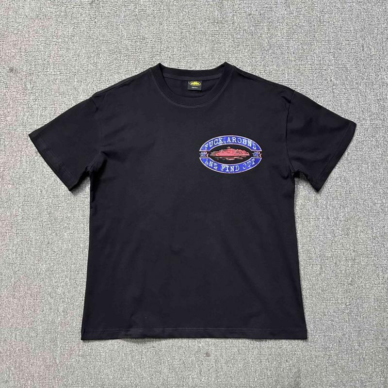 New High Street Corteiz Alcatraz Fun Letter Print Men's and Women's Casual Short Sleeve T-Shirt