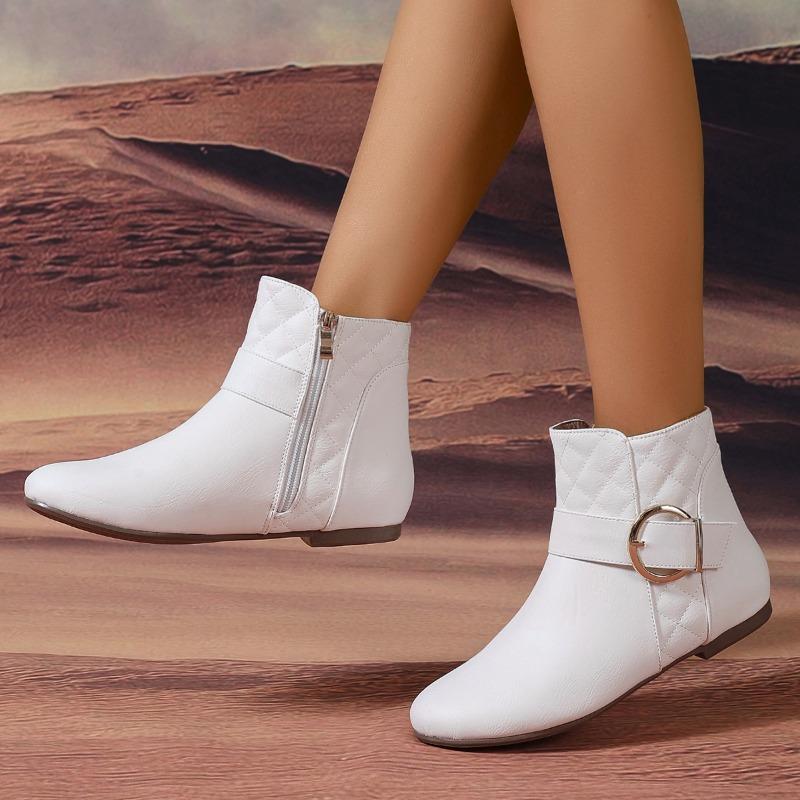 2024 High Quality Ladies Shoes Side Zipper Women's Boots Fashion Women's Boots Office and Career Hot Sale Plus Size Ankle Boots