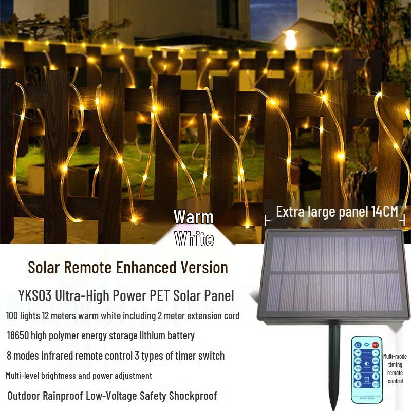 Solar LED Waterproof Christmas Fairy String Lights for Outdoor Decoration