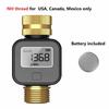 Digital Water Flow Meter High Accuracy IP6X Measure Water Consumption and Flow Rate for Outdoor Garden Watering Irrigation Hose