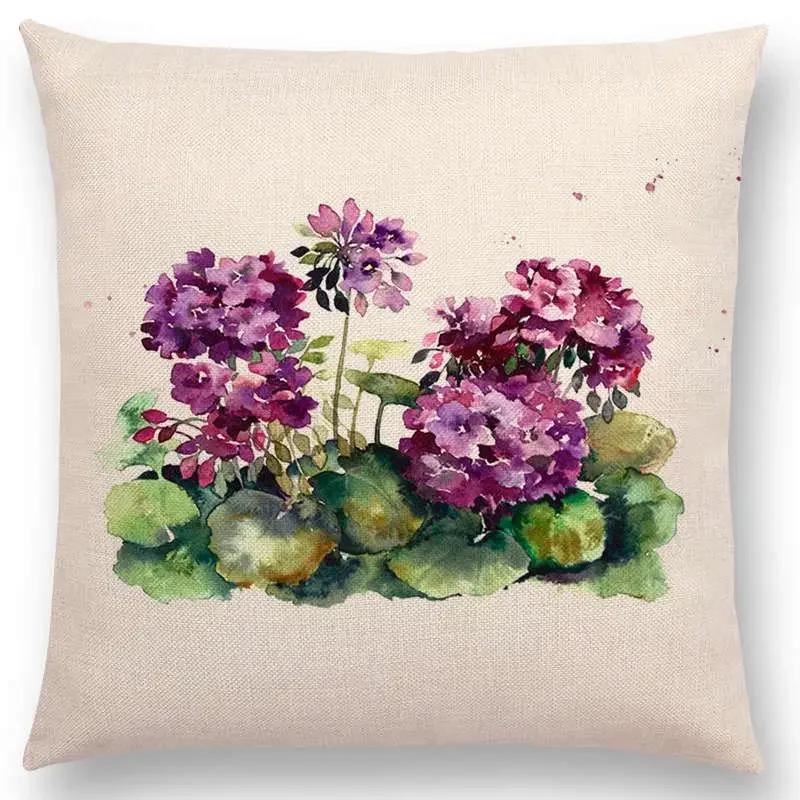 Throw Pillow Cushion Cover Flower Plant Office Lumbar Pillow Sofa Cushion  Pillow Case Cover for Sofa Bed Room Decoration