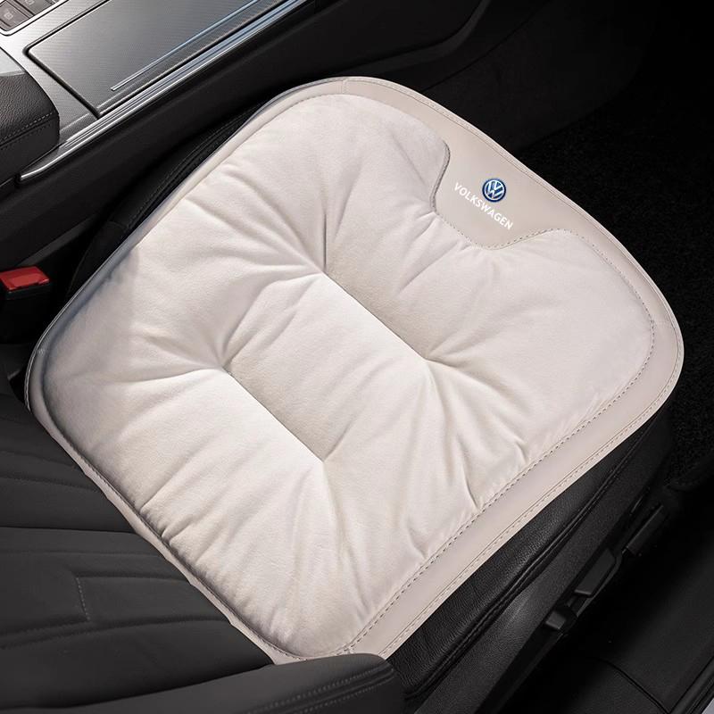 2026 Hot For Volkswagen VW Car Seat Cushion Flannel Soft Pad Interior Accessories For VW GTI Polo Golf Passat Tiguan Arteon Toua