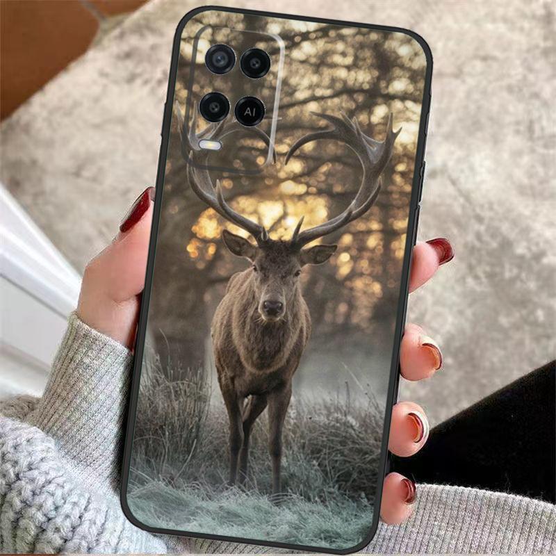STUNNING DEER Animal Case For Oppo A57 A17 A77 A40 A78 A54 A74 A94 A76 A16 A96 A18 A60 A80 A38 A58 A98 A15 A5 Pro