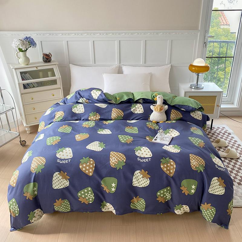Cotton Printed Duvet Cover, Multi-color Duvet Cover, Soft Oversized Duvet Cover, Double Comfortable Single Duvet Cover