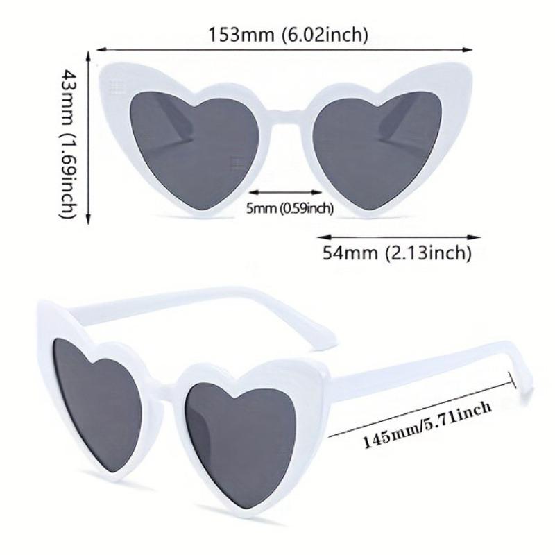 8 STÜCK Brautjungfern- und Brautparty-Brillen Herzförmiger Rahmen Perfekt für Single-Partys Hochzeitsfeiern