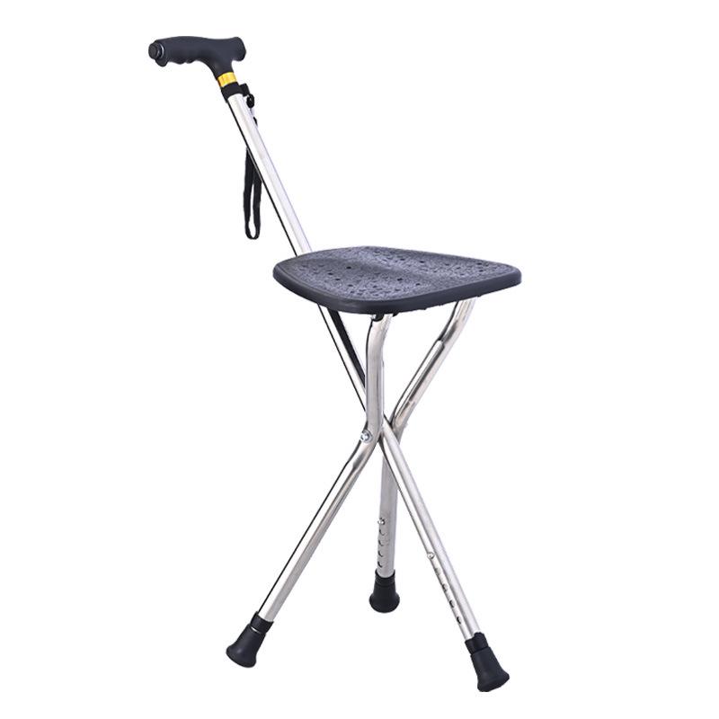 2-in-1 Medical Cane Stool: Standing & Sitting Aid for Post-Surgery Support & Hiking