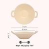 Double-Eared Ceramic Dipping Dish for Sauces and Snacks