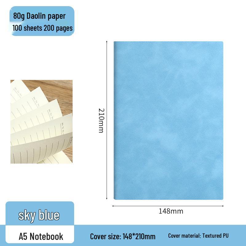 A5 Softcover Journal for Business Meetings and Student Notes