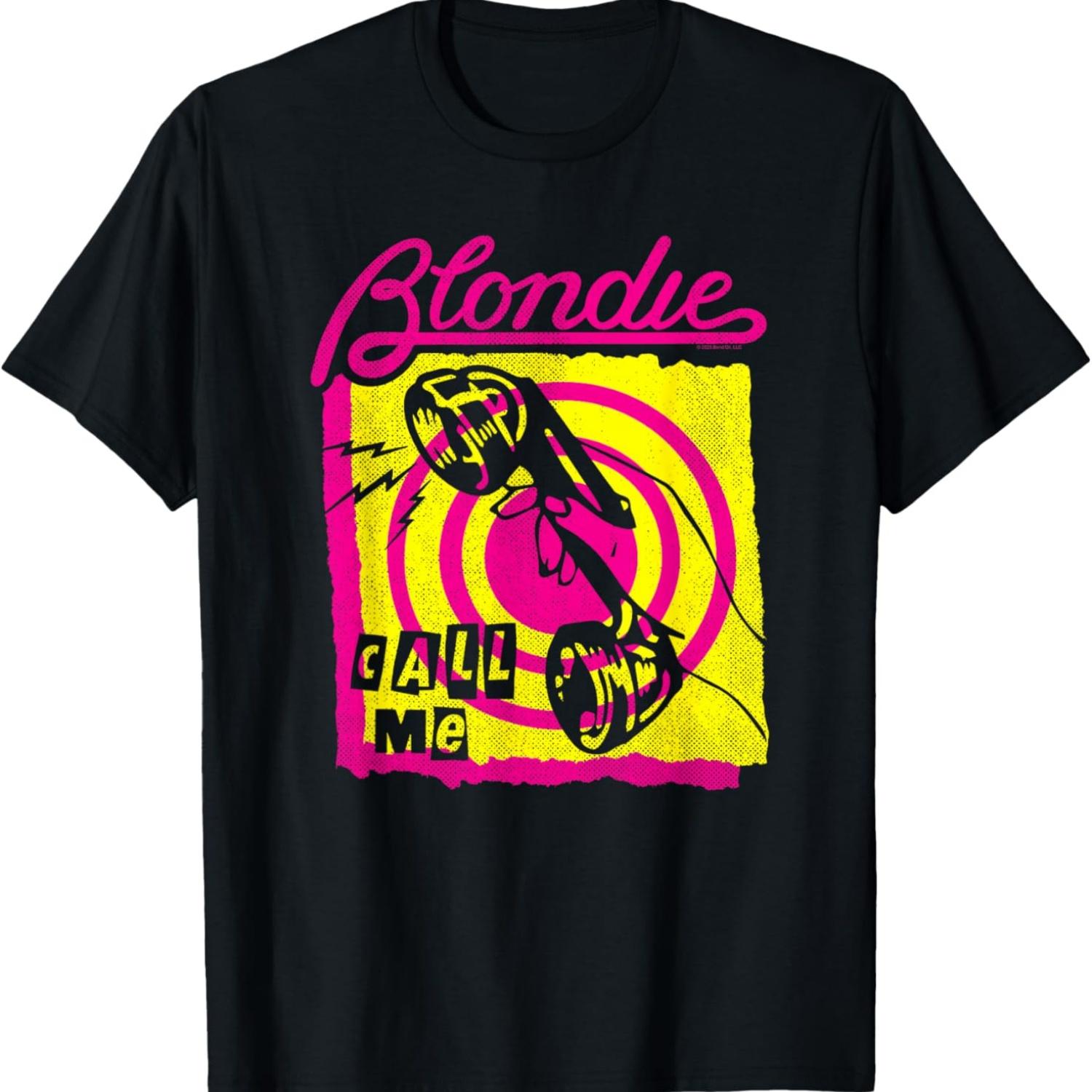 

Винтажная футболка группы Blondie Call Me Colorful XXXXXL чёрный