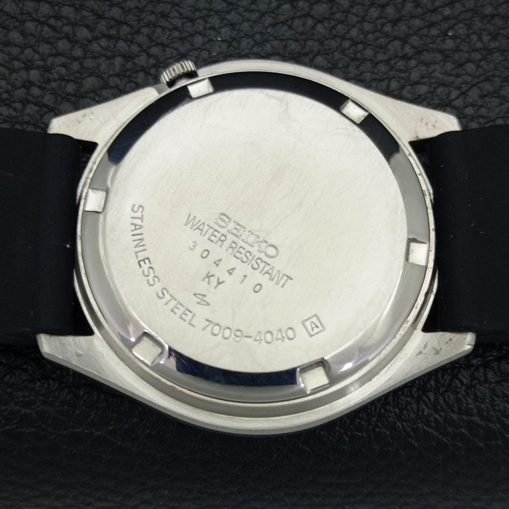 SEIKO AUTOMATIC VINTAGE JAPAN 7009A MENS FERRARI DIAL WATCH a700490-5