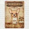 Retro Metal Sign Chihuahua Vintage Wall Art Kitchen Cafe Decor 20x25 cm