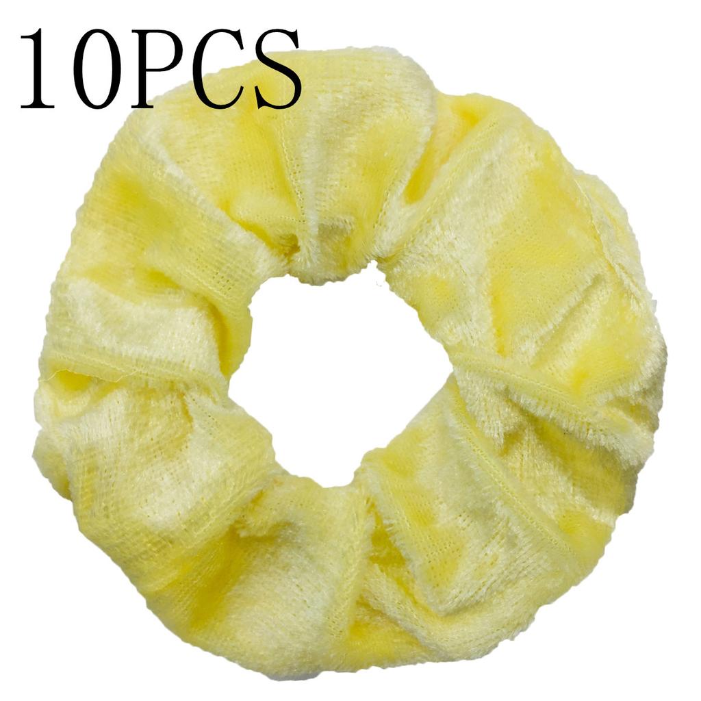 10pc Women Hair Scrunchies Velvet Solid Color Band for Girls Ponytail Holder Rubber Bands Ties Accessories Headbands Gumki