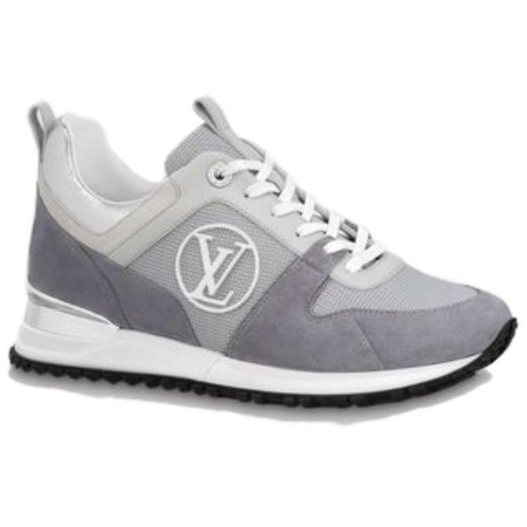 Louis Vuitton Run Away Sneakers 'Grey Mesh With Logo' Women's 1ABW54