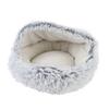 Cat Cave Bed Soft Cozy Semi Enclosed Enhanced Safety Removable Round Cat Dog Calming Bed for Home