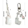 Cute Alpacas Keychain Sturdy Resin Design Lightweight Waterproof Decorative Accessory for Keys Bags