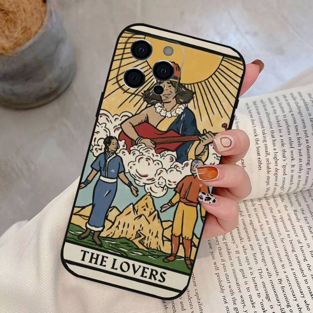 Avatar Tarot Phone Case For iPhone 17, 16,15,14,13,12,11 Plus,Pro Max, Others Soft Black Cover