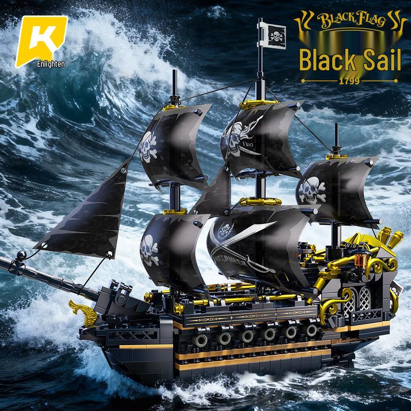 Enlighten Blocks Piratenschiff Lernspielzeug für Kinder