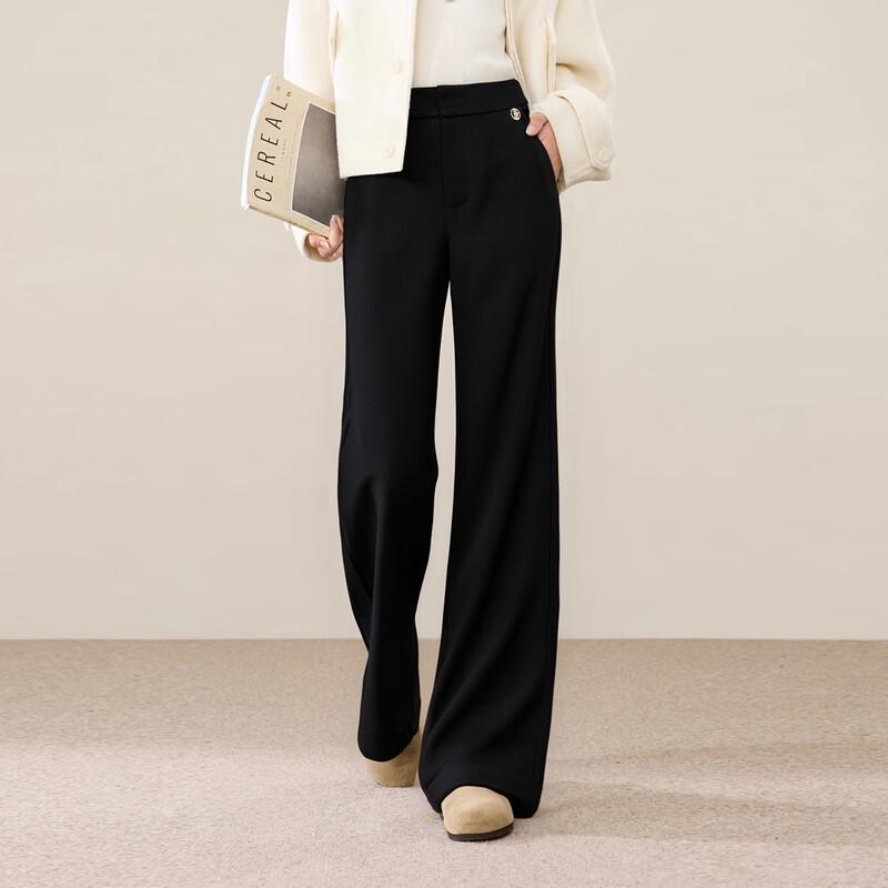 Tatu Women's High-Waist Wide-Leg Stretch Casual Pants