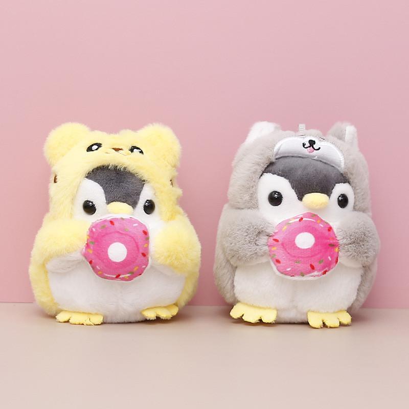 Soft And Cuddly Penguin Plush Toy Keychain With Colorful Transformations Lovely Gift For Friends