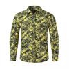 Fashion essential! Abstract print long-sleeve shirt, stylish casual wear for men