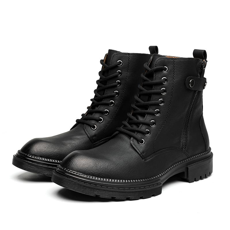 Fashion Autumn and Winter Men Boots Thick Bottom Wear resistant Lace Business Outdoor Training Brand Chelsea Boots Size 38-44 Men Boots