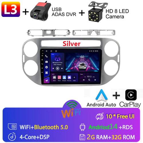 Fortress 9"Car Android 12 For VW Volkswagen Tiguan 1 NF 2006-2016 2Din Car Radio Multimedia Video Player GPS Stereo Navi CarPlay