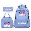 Kpop Korean Version Peripheral Printing Backpack Lunch Bag Casual Pencil Bag Primary And Secondary School Student Schoolbag Set
