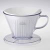 Kalita Coffee Dripper, 3-Hole Design, Fast Extraction, Extracts Flavor Before Impurities Reach Out, Serves 4-7 People, Clear Plastic, 103FT, #06011, S
