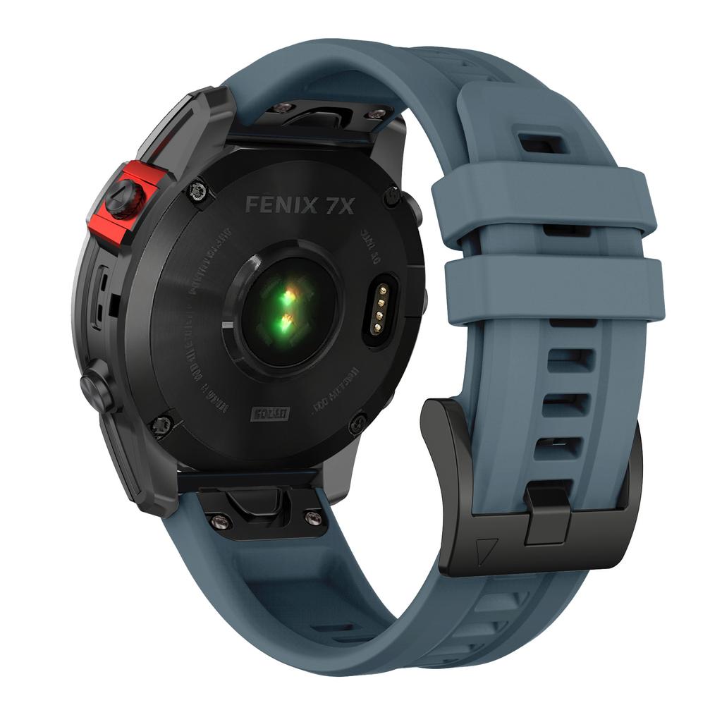 Garmin Quatix 8 47mm 51mm/Tactix/Instinct/Enduro/Mk2 Mk2i/Fenix8 Pro 7 7X Solar Silikon Kayış Bileklik İçin Saat Kayışı 22mm/26mm