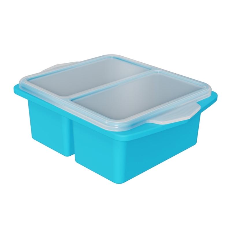 Flexible Silicone Ice Cubes Mold With Cover Ideal For Making Big Ice Cubes Food Freezer Container Kitchen Gadget