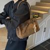 Pu Leather Tote Bag For Women With Splicing Design And Internal Pouch For Daily Commute
