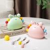 Crab-Shaped Fruit Fork Set With Ceramic Holder Stainless Steel Dessert Forks And Cute Storage Jar Kit For Elegant Serving
